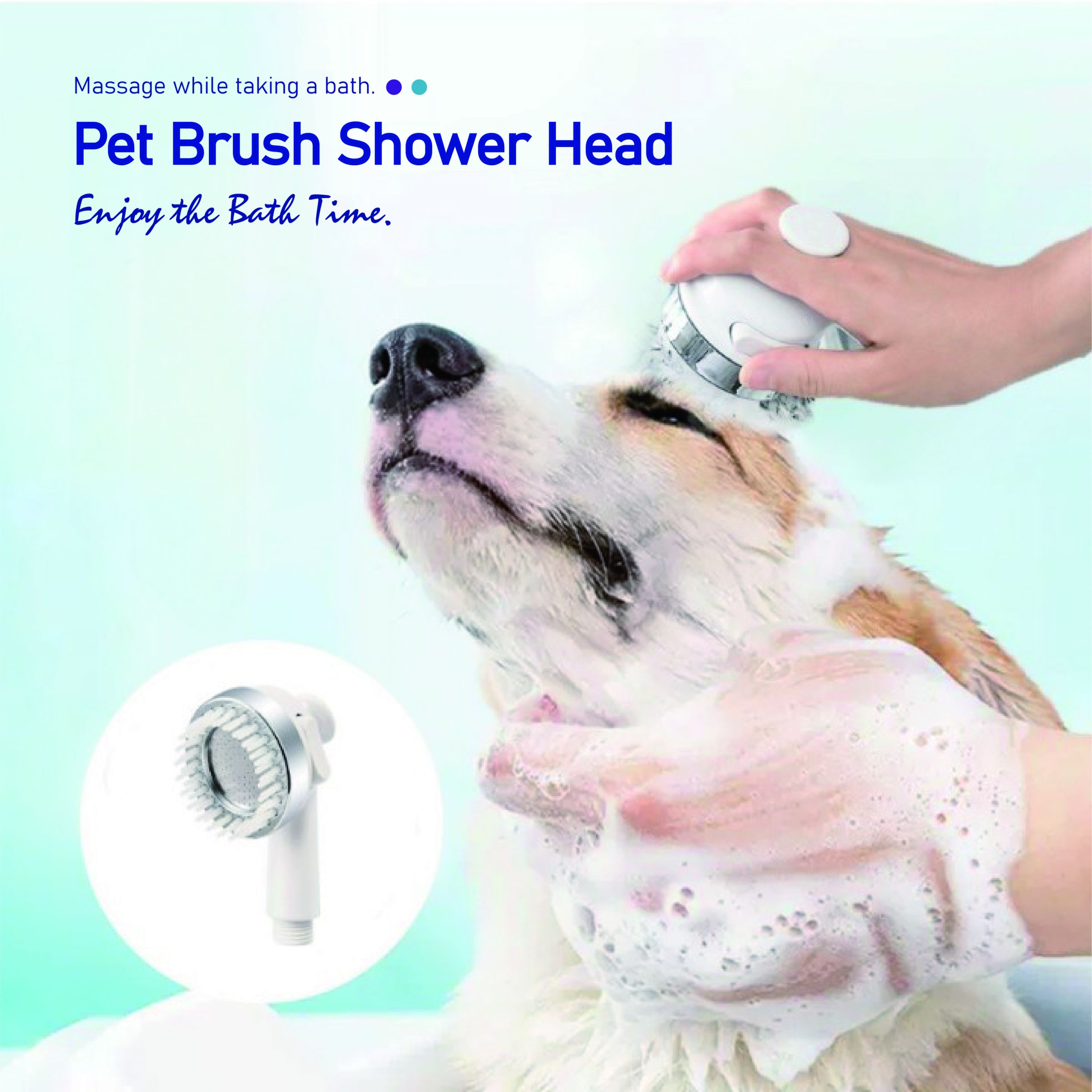 Instrucciones del cabezal de ducha para mascotas SPA de amor por el color