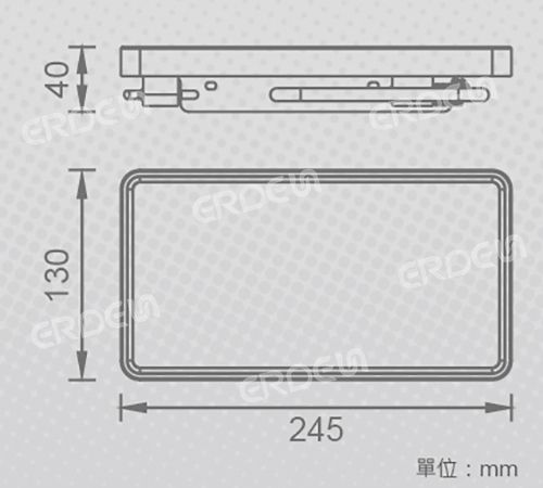 単フックプラットフォーム単一ロール紙ホルダーのサイズ