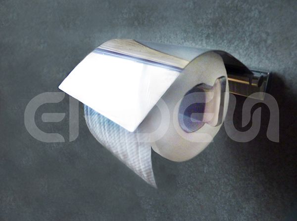 ERDEN Badezimmer Wandmontierter Edelstahl-Toilettenpapierhalter mit Abdeckung