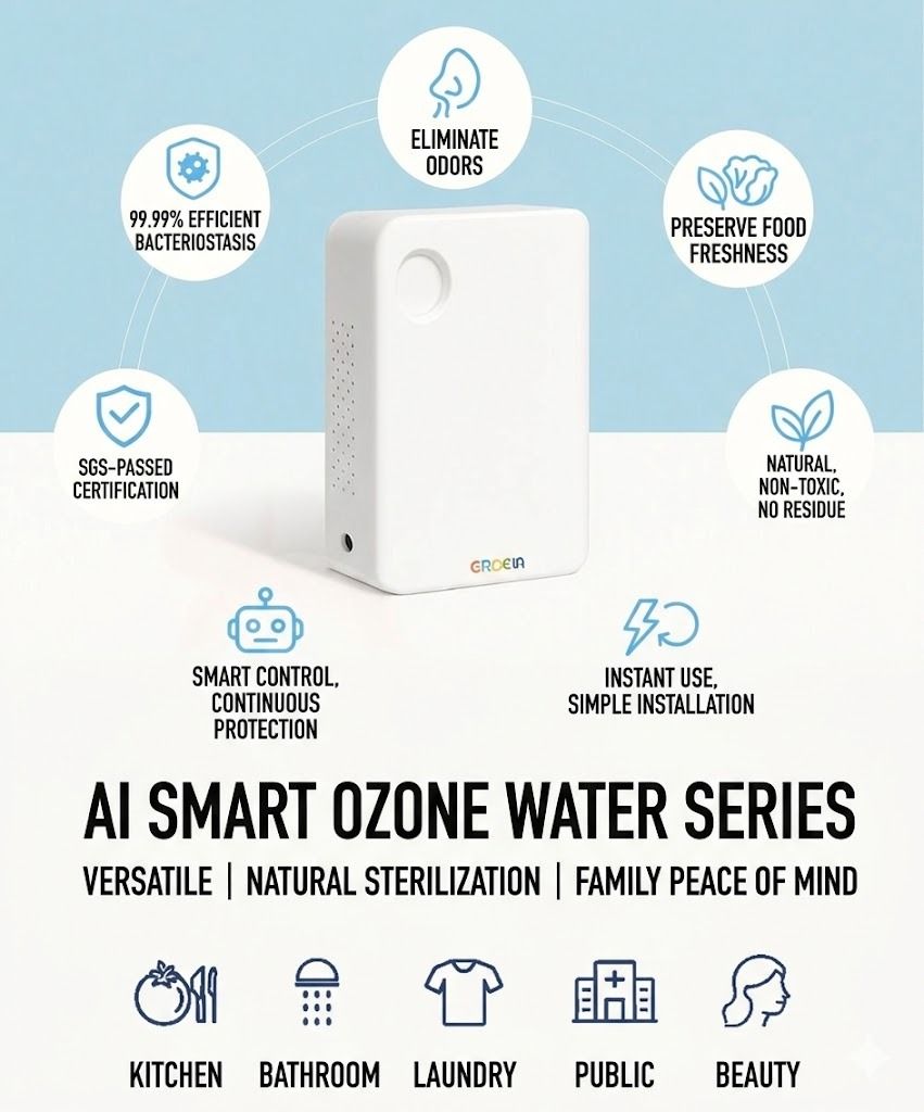 سلسلة مياه الأوزون الذكية AI - ميزات الفئة سلسلة مياه الأوزون الذكية AI - ميزات الفئة