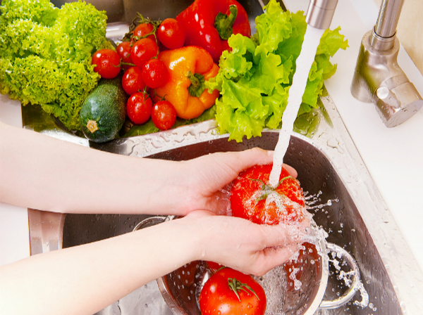 野菜や果物の洗浄