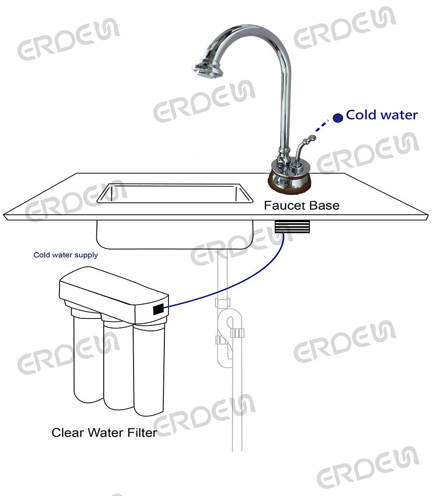 ERDEN Einzeltemperatur-RO-Trinkwasserhahn