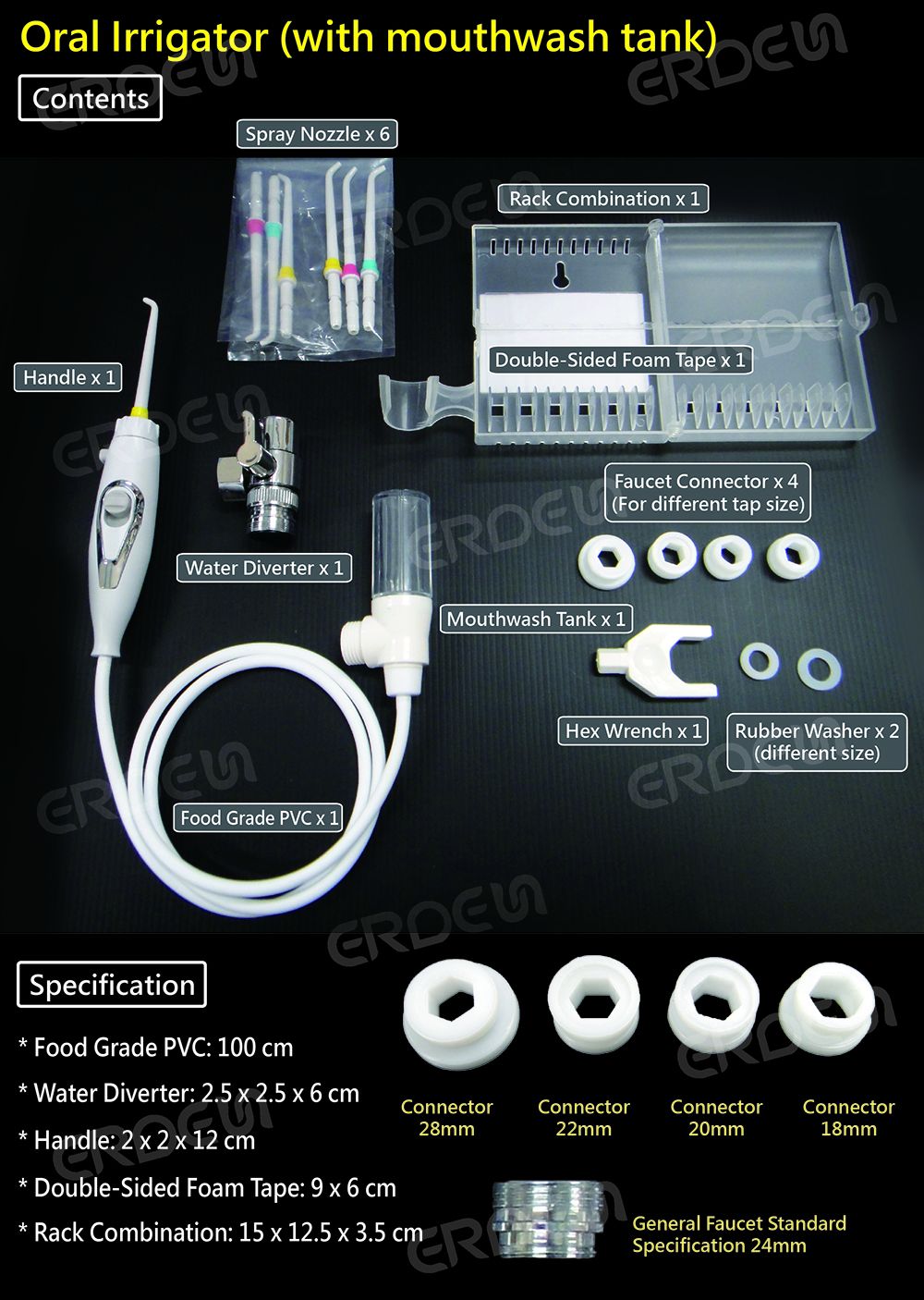 Contenido del Irrigador Oral