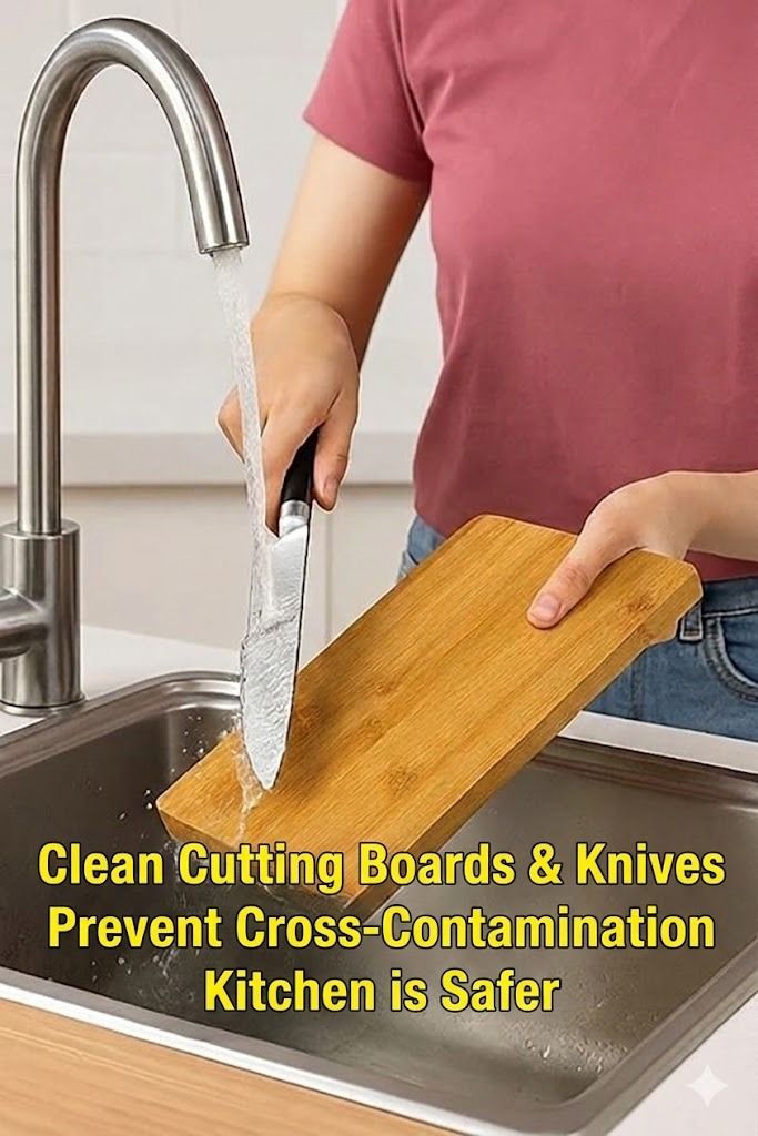 Sanitasi Pisau &amp; Papan