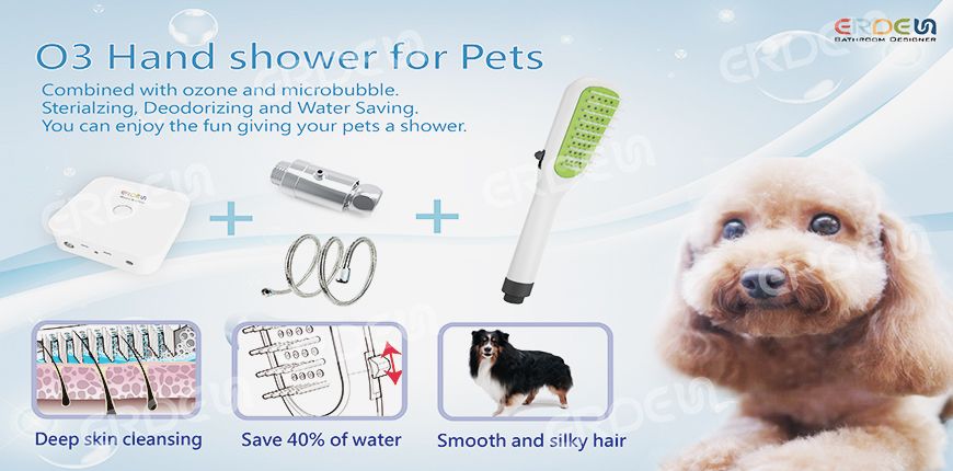 IRIS Pet Hand Shower dengan Mesin Ozon