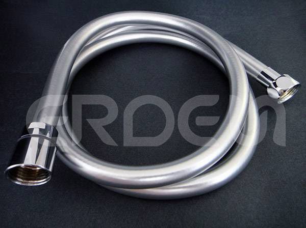 Smooth Silver PVC Shower Hose