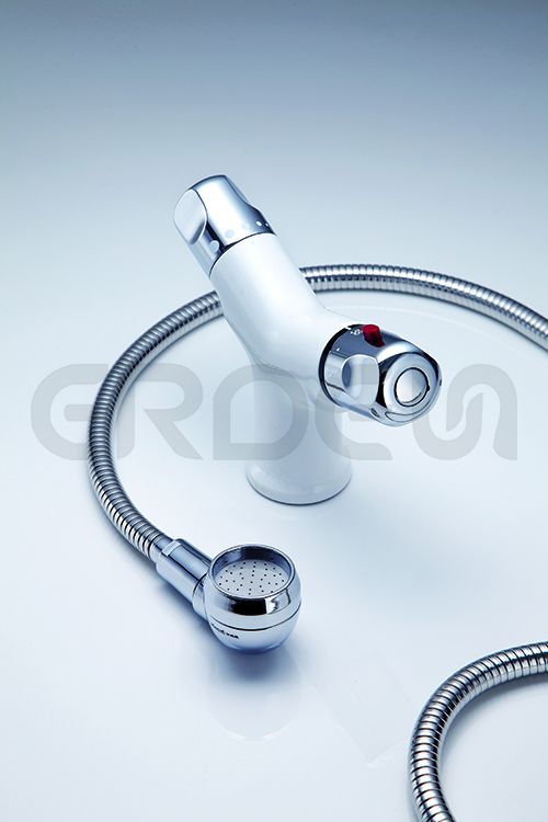 Grifo de Ducha para Cama de Champú de Salón de Belleza - Blanco