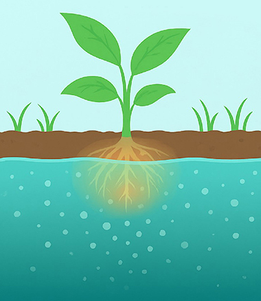 ERDEN Microbubble agricultural root oxygenation diagram