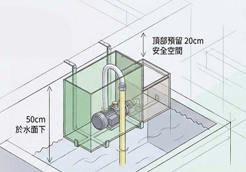 Schematic of external aquaculture microbubble system (no drilling)