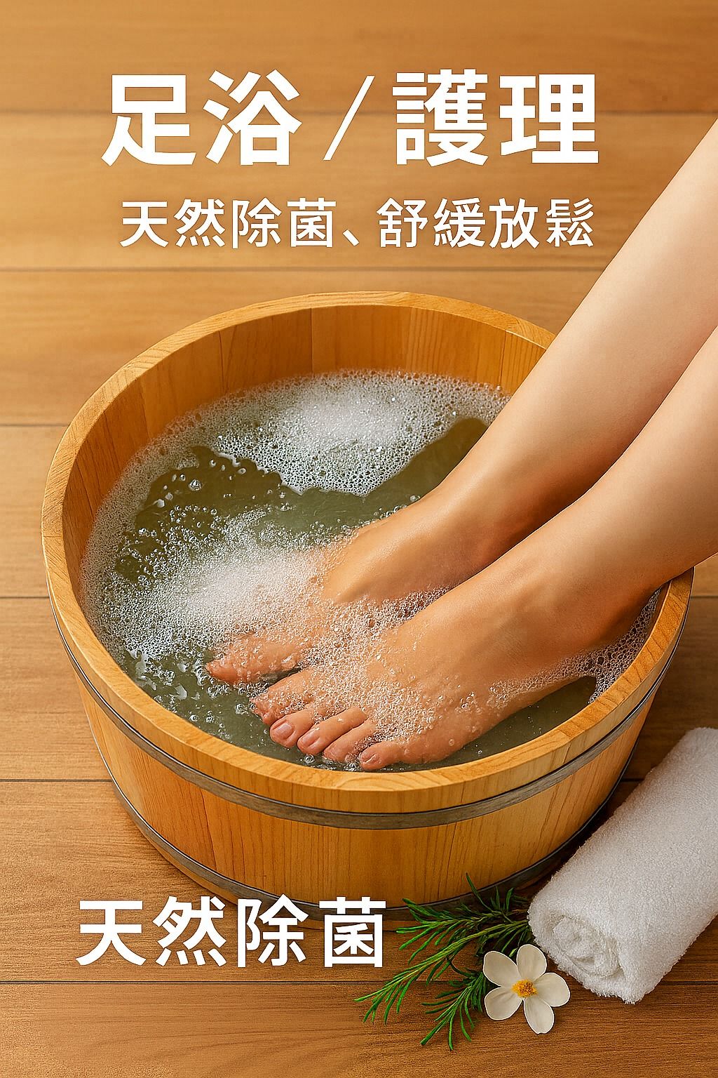 臭氧水足浴護理天然除菌舒緩放鬆