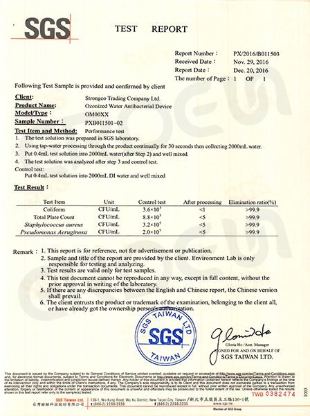 Rapport de test SGS