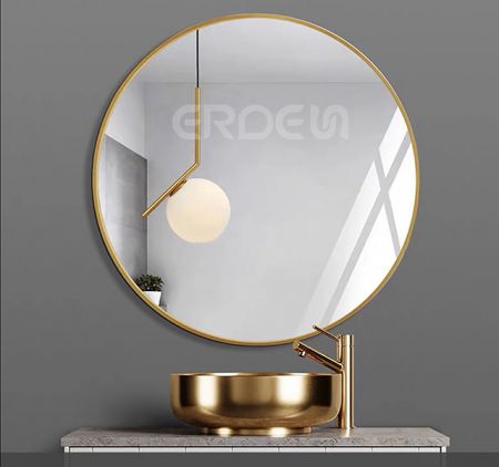 圓型鋁框浴鏡