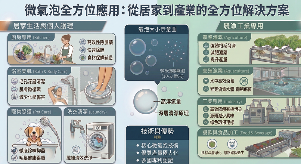 微氣泡全方位應用 微氣泡全方位應用