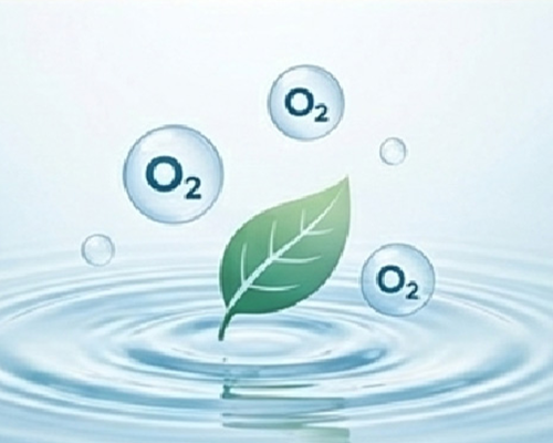 Illustration of ozone gradually reducing to oxygen