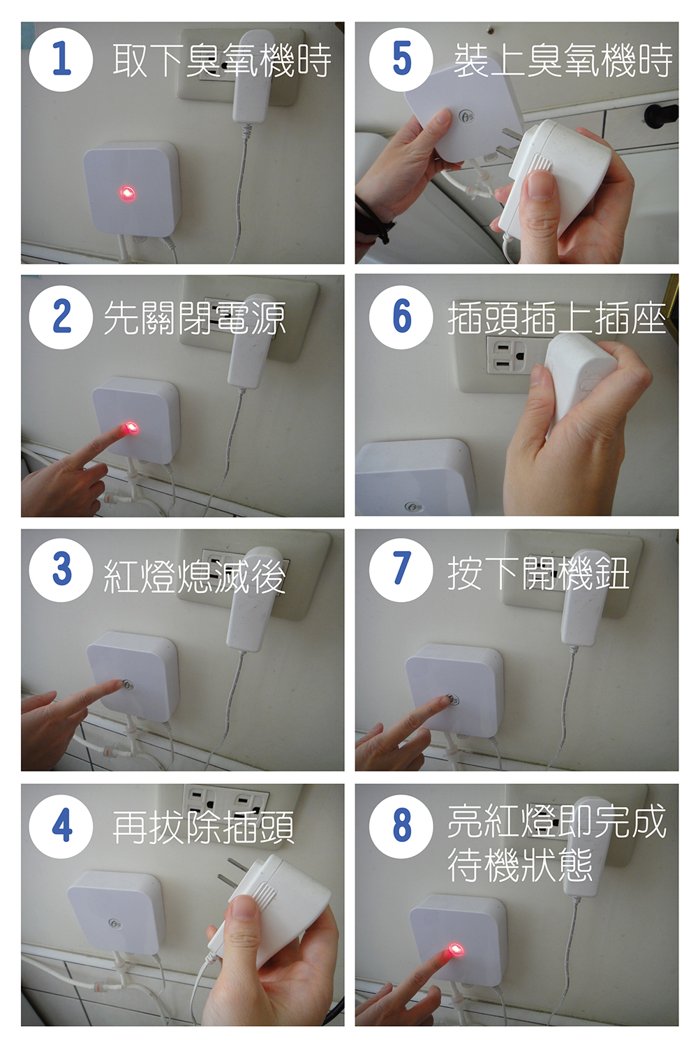 臭氧機拔除與安裝步驟