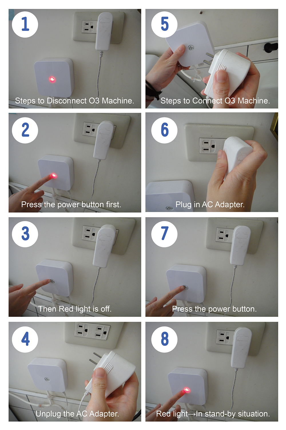 Steps to Remove and Connect Ozone Machine